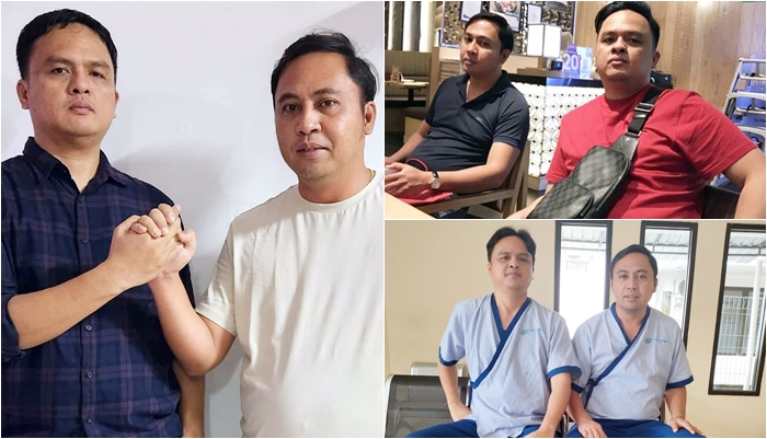 Momen Kebersamaan Alexander Edmond dan Frederick Edwin, Kakak-adik yang bersaing di Pilbub Kubar. (eb)